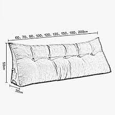 wenzhe tete de lit coussin wedge pillow housses de coussin oreiller art du drap etui souple accueil chambre grand do tete de lit coussin housse de coussin drap