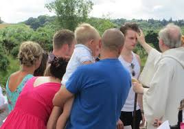 In 601 paulinus was sent with st. In The Steps Of St Paulinus Bishop James Holds River Baptism Service The Diocese Of Leeds Church Of England