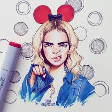 Russian Artist Continues Drawing Celebrities As Adorable Cartoon Characters Desenhos Desenhos Criativos Artistas