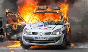Image result for paris bus burning