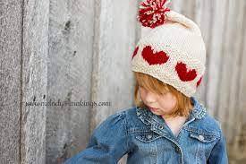 Made one striped which made one grandson feel extra special because he was the only one who got a striped hat. Knitted Heart Hat Baby Toddler Clothing Jackets Coats Valresa Com