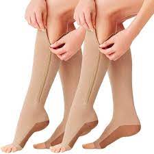 2 Pairs Zipper Compression Socks Women Graduated Compression Stockings Womens 15 20 Mmhg Compression Socks Buy Online In New Zealand At Desertcart Nz Productid 204904366