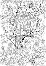 The house was built with hardy wood, so everybody can enjoy in it with different games. Treehouse 8211 Coloring Pages Of Faries Libros Para Colorear Adultos Paginas Para Colorear Para Ninos Libros Para Colorear