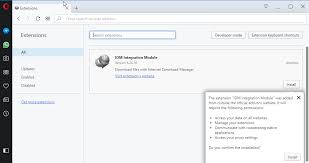 Idm integration module extension is a idm extension for chrome that directly transfer downloads from google chrome to internet download manager for any files or entire webpages. How To Add Idm Extension To Opera Browser