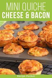 Quick And Easy Mini Bacon Cheese Quiche Makes 24 Recipe Bacon And Cheese Quiche Mini Quiche Recipes Bacon Cheese
