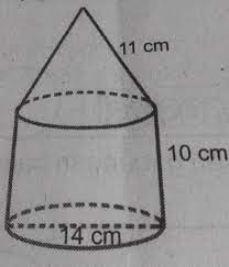 Soal un matematika smp/mts tahun 2007. Tentukan Luas Permukaan Bangun Ruang Sisi Lengkung Gabungan Di Atas Jawab Brainly Co Id