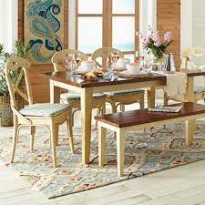 Carmichael Dining Table Ivory Farmhouse Dining Table Farmhouse Dining Set Dining Room Sets