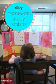 Diy Homework Study Station School Homework Homework Study Station Kids Homework Station