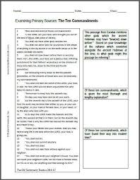 The Ten Commandments Dbq Worksheet Free To Print Pdf File For High School World History Students History Worksheets Dbq High School World History