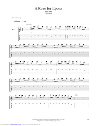 A Rose For Epona Guitar Pro Tab By Eluveitie Musicnoteslib Com Folk Music Tab Guitar
