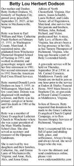 Betty Lou Herbert Dodson