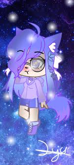 Amazing chibi cute and very elegant wallpaper, supports all devices, including those with large displays: Gacha Life Wallpaper Galaxy Fox By Lya4art On Deviantart