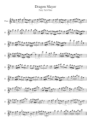 Dragon Slayer Flute Sheet Music Anime Sheet Music Violin Music