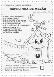 Atividades festa junina educação infantil para imprimir e colorir