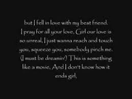 I Fell In Love With My Best Friend Lyrics Love This Song Best Friend Lyrics My Best Friend Quotes Best Friend Quotes