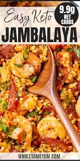 Low Carb Keto Jambalaya Recipe Low Carb Jambalaya Recipe Recipes Jambalaya Recipe