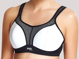 Panache Sport Non Wired Sports Bra White Black