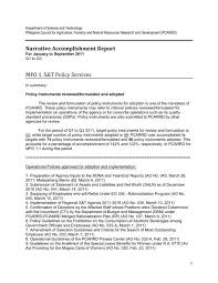 Typically, inventors who aim to earn profits and want to focus on inventing prefer licensing. Narrative Accomplishment Report Mfo 1 S Amp T Policy Services