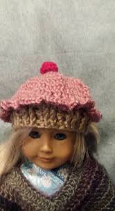Cupcake Hat Crochet Hat for Blythe or American Girl Doll Clothes Crochet  Outfit