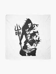 Lord Shiva Art Angry Trishul T Shirt Scarf By Alltheprints Redbubble