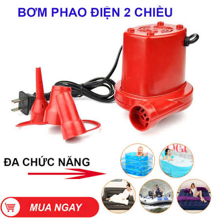 GIÁ RẺ] Bơm điện hút chân không 2 chiề -Máy Bơm Hút Điện Đa Năng SH KAW-196 - Bơm Phao Bơi, Nhà Hơi, Nệm Hơi, Bể Bơi Phao-Bảo hành uy tín |