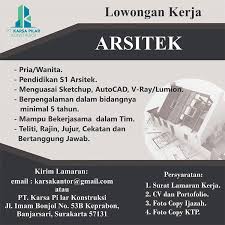 Viimeisimmät twiitit käyttäjältä lowongan kerja bali (@lowongan_dibali). Top Baru Lowongan Pekerjaan Arsitek