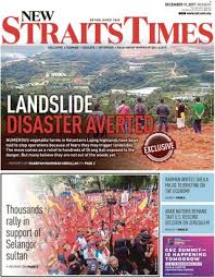 Available for iphones and ipads. Get Your Digital Copy Of The News Straits Times 11 December 2017 Issue