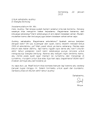 Akau menanyakan hal itu karena kita mau pergi ke. Contoh Surat Pribadi Assalamualaikum Wr Wb