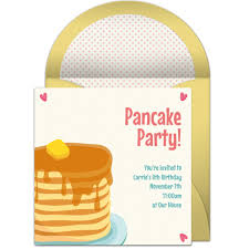Free Pancakes Invitations Pancake Party Invitation Pancake Party Free Party Invitations