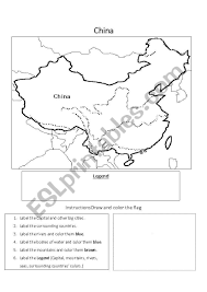 Ancient China Geography Worksheet China Geography Worksheet Esl Worksheet By Zephilosopher Geography Worksheets Geography Of China Kids Worksheets Printables