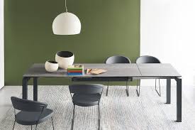 Calligaris Connubia Table Airport 4011 Frame Grey Table Top Ceramic Lead Grey Dining Table Dining Room Table Glass Dining Table Set