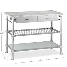 They are used for protecting the floor from. Modular Marble Top Kitchen Island Williams Sonoma