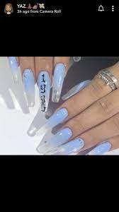 Icy Nails Long Acrylic Nails Coffin White Acrylic Nails Rhinestone Nails