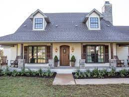 Described as one of the most ambitious fixer upper. Photos Hgtv S Fixer Upper With Chip And Joanna Gaines Hgtv House Exterior Rustic House Exterior House Colors