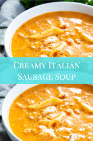 Creamy Italian Sausage Soup Creamy Italian Sausage Soup In 2020 Sausage Soup Recipes Italian Sausage Recipes Italian Sausage Soup