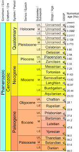 the cenozoic part of the international chronostratigraphic