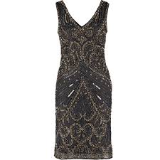 Pisarro Nights Slate Bead Embelished Tunic Dress Tk Maxx Tunic Dress Dresses Formal Dresses