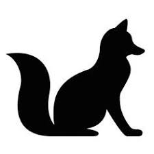 Baby Fox Clipart Black And White Fox Sillhouette Baby Block Inspiration For An Upcoming Baby Shower Fox Silhouette Animal Stencil Silhouette Clip Art