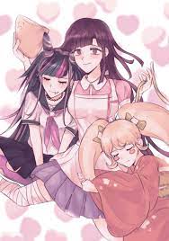 tsumiki mikan, mioda ibuki, and saionji hiyoko (danganronpa and 1 more)  drawn by pang_(danganronpang) | Danbooru