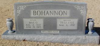 Tilda Faye Hyche Bohannon (1937-2021)