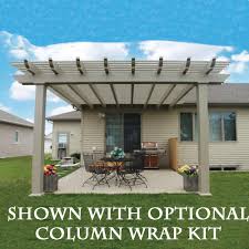 Many had wonderful stories to share, and i'll bet many more were inspired to build that arbor they have been spinning around in the back of we have an arbor in front of our south facing house, over the 'piazza', or. Americana Building Products Deluxe Double Header Attached Pergola Kit 30lb Load Rating At Menards