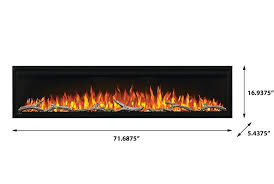 Plug one in and you have an instant fireplace without the need for venting, remodelling, or contractors. Napoleon 72 In Entice Wall Mount Electric Fireplace Electric Fireplaces Direct