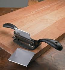 Lay the scraper flat on the block and fastenâ it down with the panhead screws and washers thread the thumbscrew through the back of the block and tighten until the scraper is bent to the desired shape you can also round the edges of the block to make it more comfortable.â enjoy! Replacement Blade For Stanley 80 Cabinet Scraper Lee Valley Tools