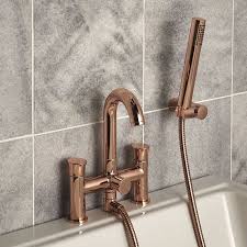 Transition Rose Gold Bath Shower Mixer Image 1 Bath Shower Mixer Shower Bath Bathroom Taps