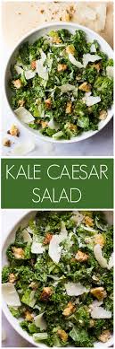 Kale Caesar Salad Nutritious Kale And Romaine Caesar Salad With Greek Yogurt Caesar Dressing Littlebroken Com Littl Kale Caesar Salad Kale Recipes Recipes