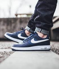Nike Air Force 1 Midnight Navy White Nike Navy Sneakers Sneakers