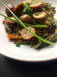 Vous Savez Maintenant Que Je Fonctionne Au Coup De Coeur Sur Le Marche De Caen Le Vendredi Je Rapporte Des Plats Complet Salade De Lentilles Saucisses Fumees