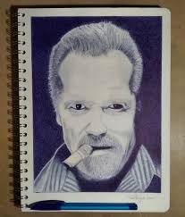 Another painting with ball point. Full painting in Instagram,  @fernandotravis