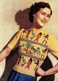 Handpicked knitting patterns for sale. Vintage 40s Knitting Pattern Egyptian Fair Isle Vintage Knitting Patterns Vintage Knitting Fair Isle Sweater