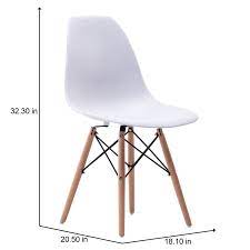 Whether tufted, smooth, patterned, or solid, parsons chairs offer versatile styling options as well as. Porthos Home Dining Chair Modern Dining Chairs In White With Stylish Beech Wood Legs Great Designer Side Chairs For Home Or Business Size 32 X 18 X 21 Inches Eames Style